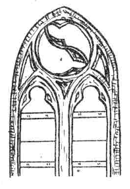 Ein Fenster der Kirche